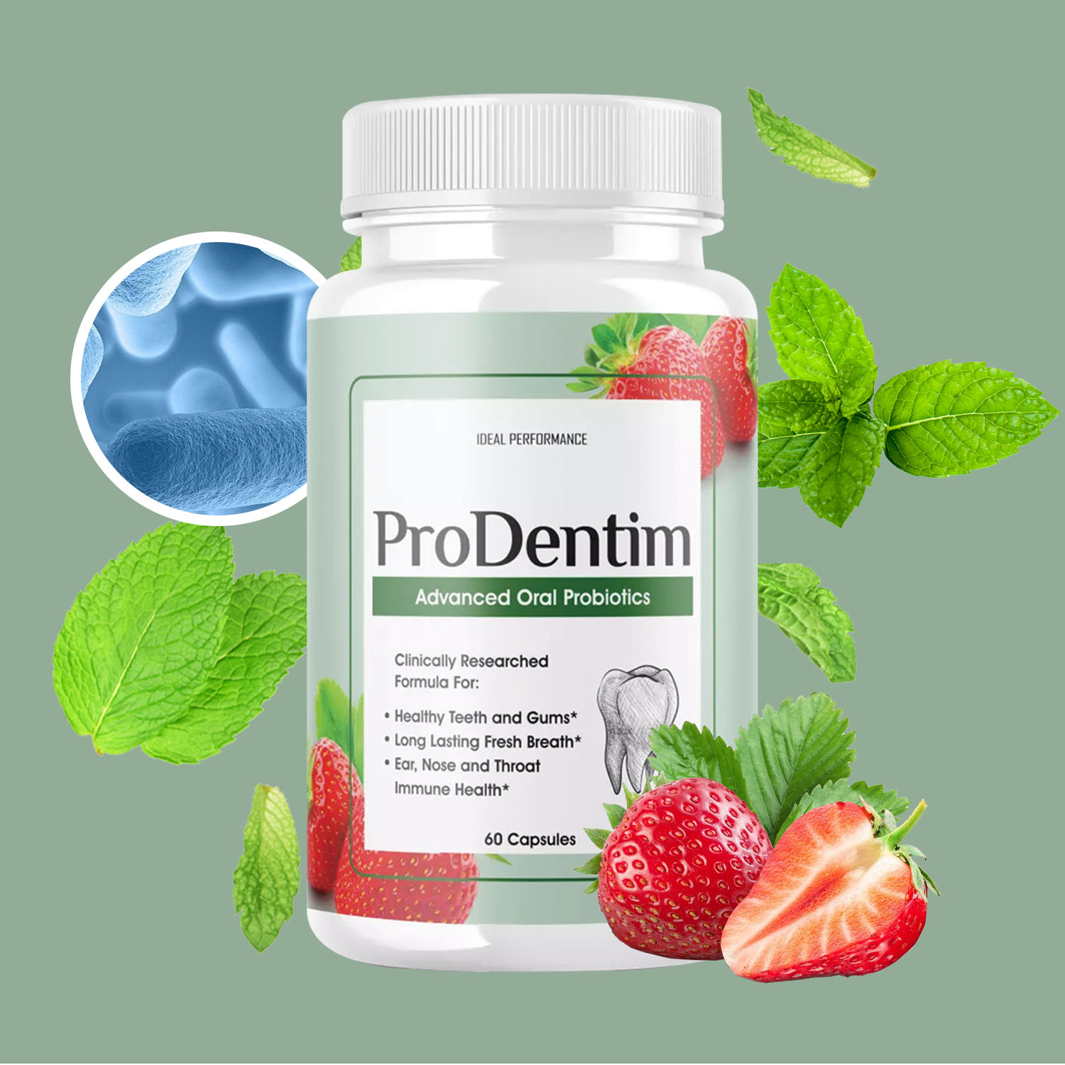 Digestive Enzyme Blend - 高度な口腔プロバイオティクス - 口臭を消し、歯を白くし、健康な歯と歯茎を促進し、口臭を軽減し、免疫をサポートします