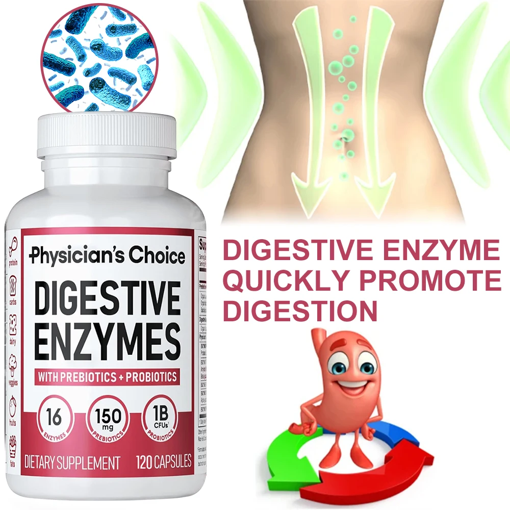 Digestive Enzyme Blend - 有機デジタル酵素サプリメントは、成人、男性、女性の栄養の吸収、分解、および腸の健康を促進します