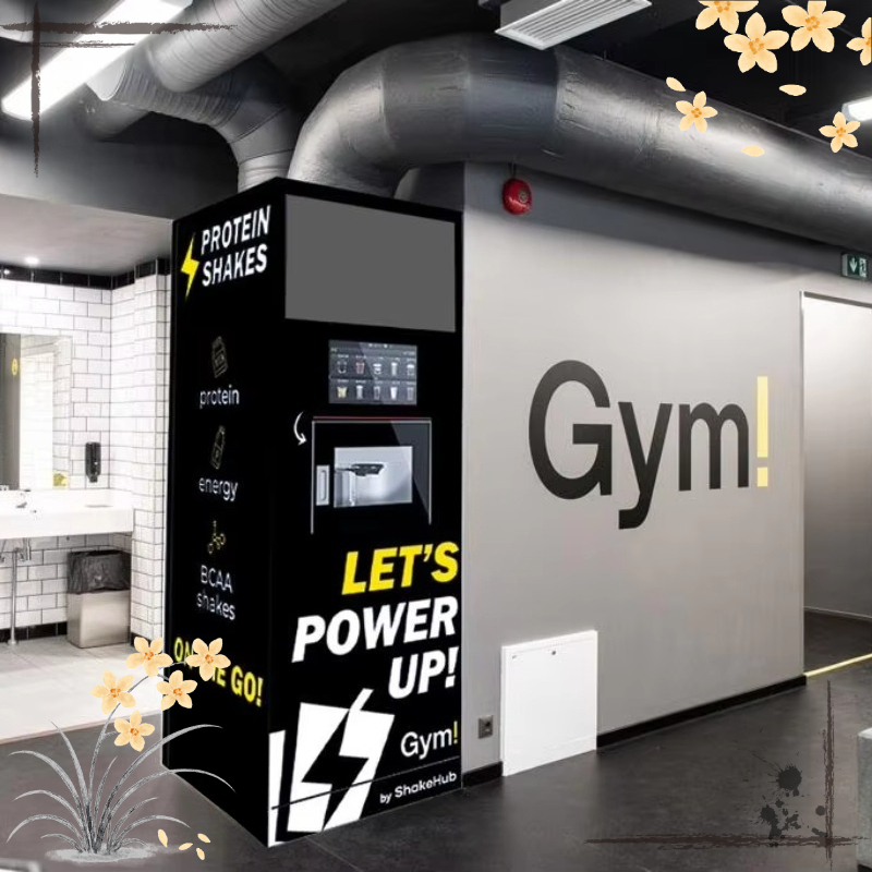 The Nutrition Fitness - カスタマイズ可能な栄養ドリンク自動販売機、プロテインシェイクキオスク、照明付きディスプレイ、セルフサービス、商業フィットネス向け