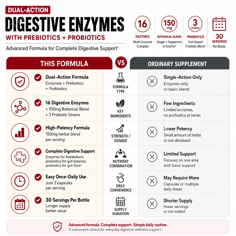 消化酵素、プレバイオティクス、プロバイオティクス配合、生姜と - Digestive Enzyme Blend のレビューと価格