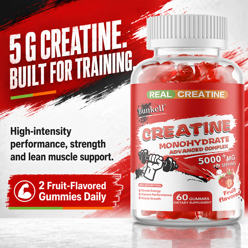 クレアチンモノハイドレートグミ、5000mg、アドバンスドフ - Pre Workout Supplement のレビューと価格