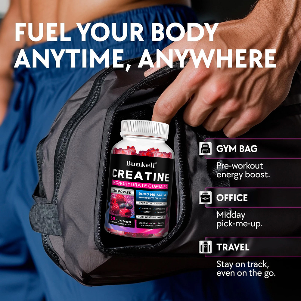 クレアチン一水和物グミ - 8000 mg、ワークアウト前/ - Pre Workout Supplement のレビューと価格