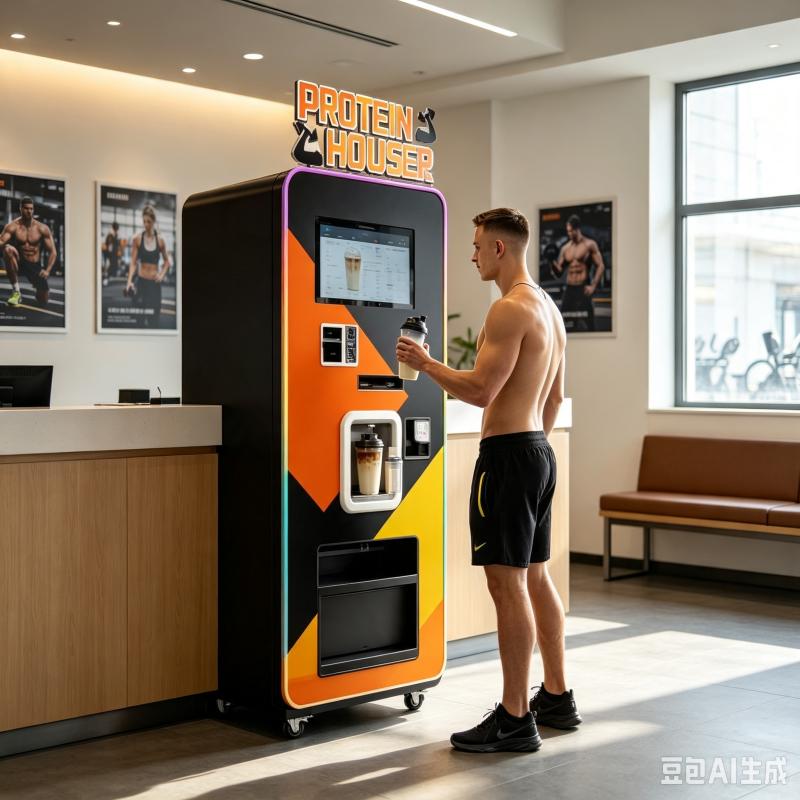カスタマイズ可能なプロテインシェイク自動販売機 スマート飲料 - Nutrition Fitness Club のレビューと価格