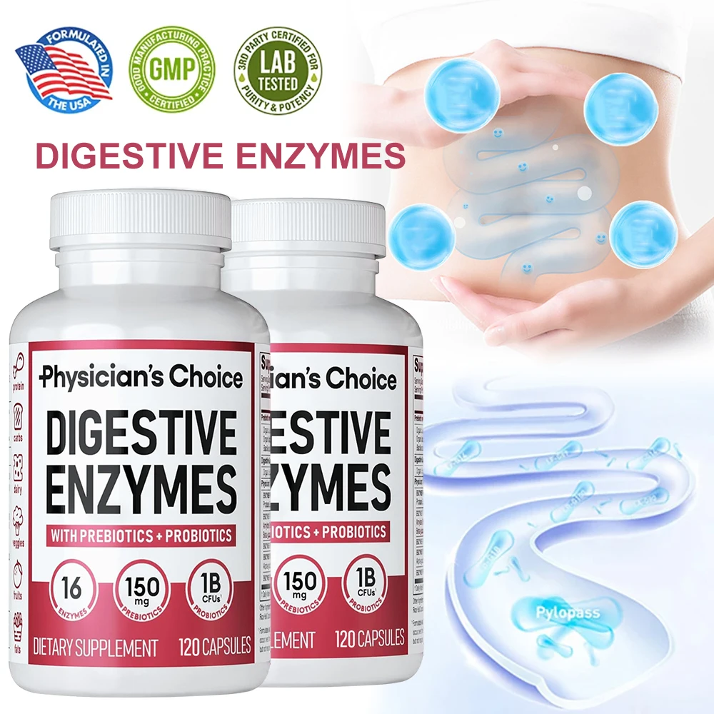 消化酵素サプリメント - 男性と女性のためのプレバイオティク - Digestive Enzyme Blend のレビューと価格